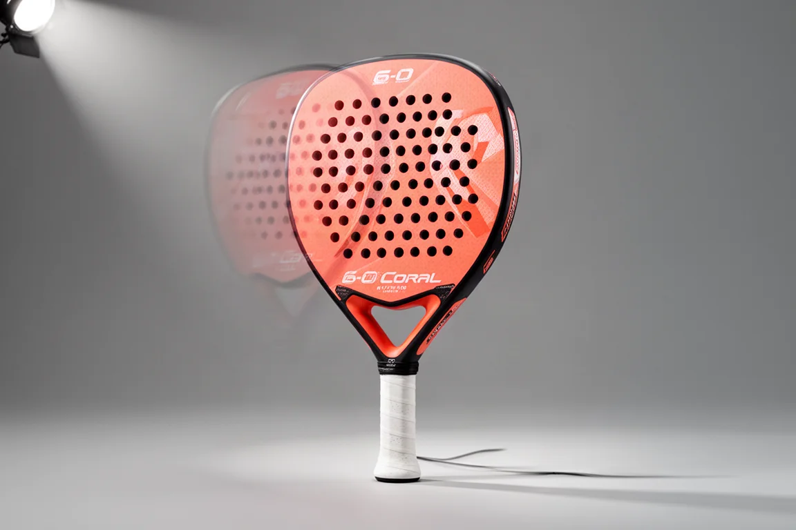 Kollektion moderner Pickleball-Paddel auf einer matten Betonoberfläche