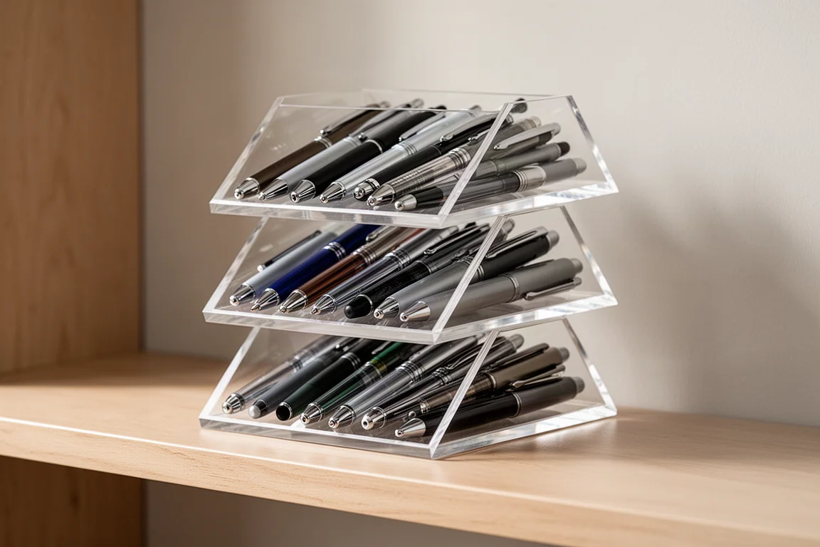 Clear Acrylic Pen Cubes product image