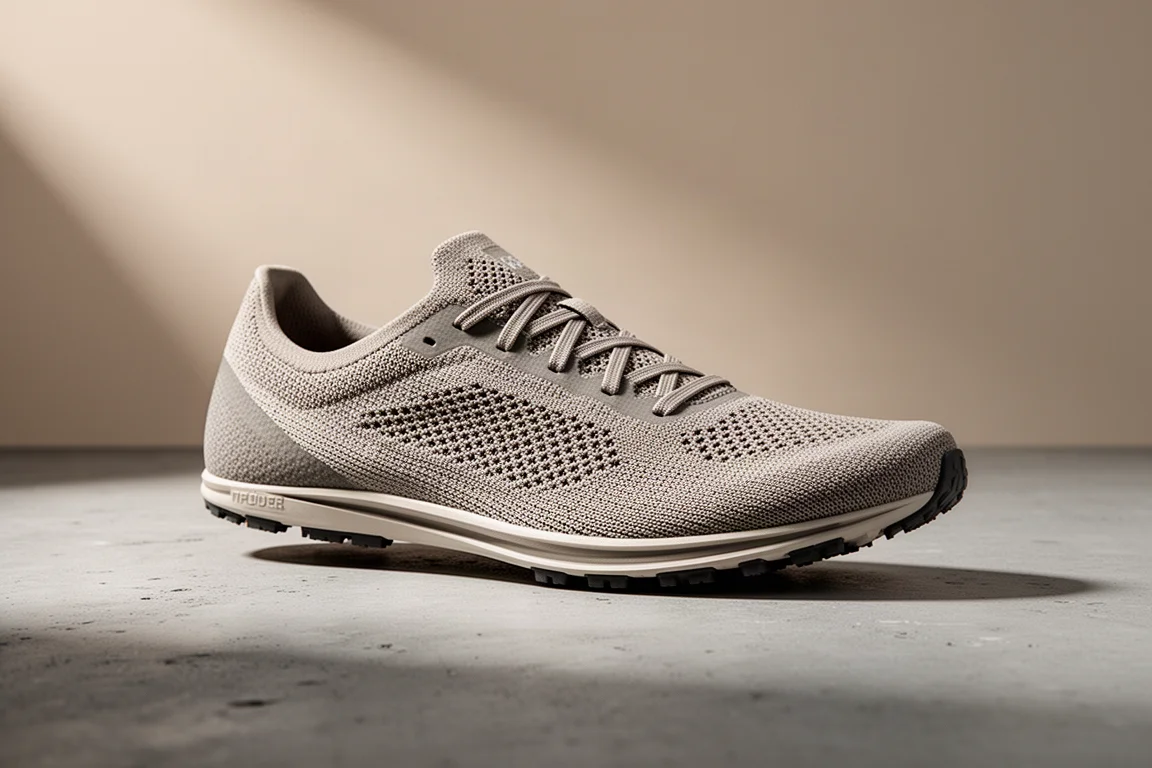 Adidas Adios 9 leichter Racing-Schuh auf einer matten Betonoberfläche