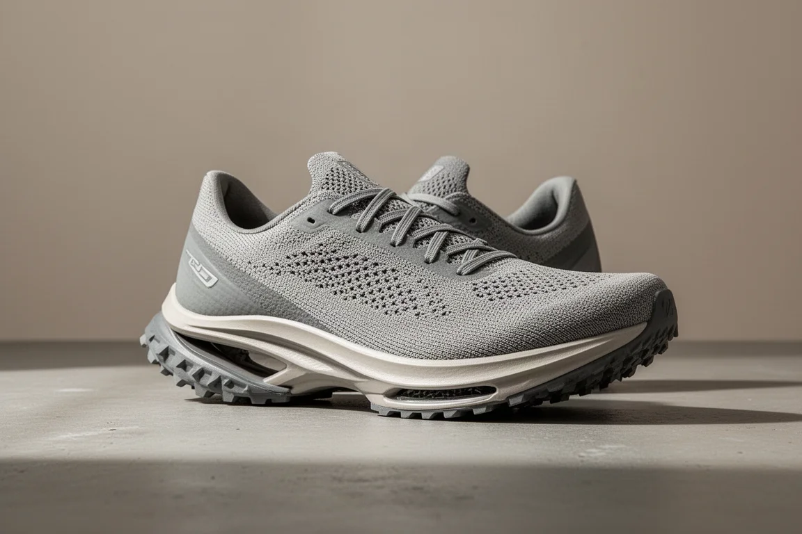 Adidas Adizero Adios 9 racing shoe on a matte concrete surface