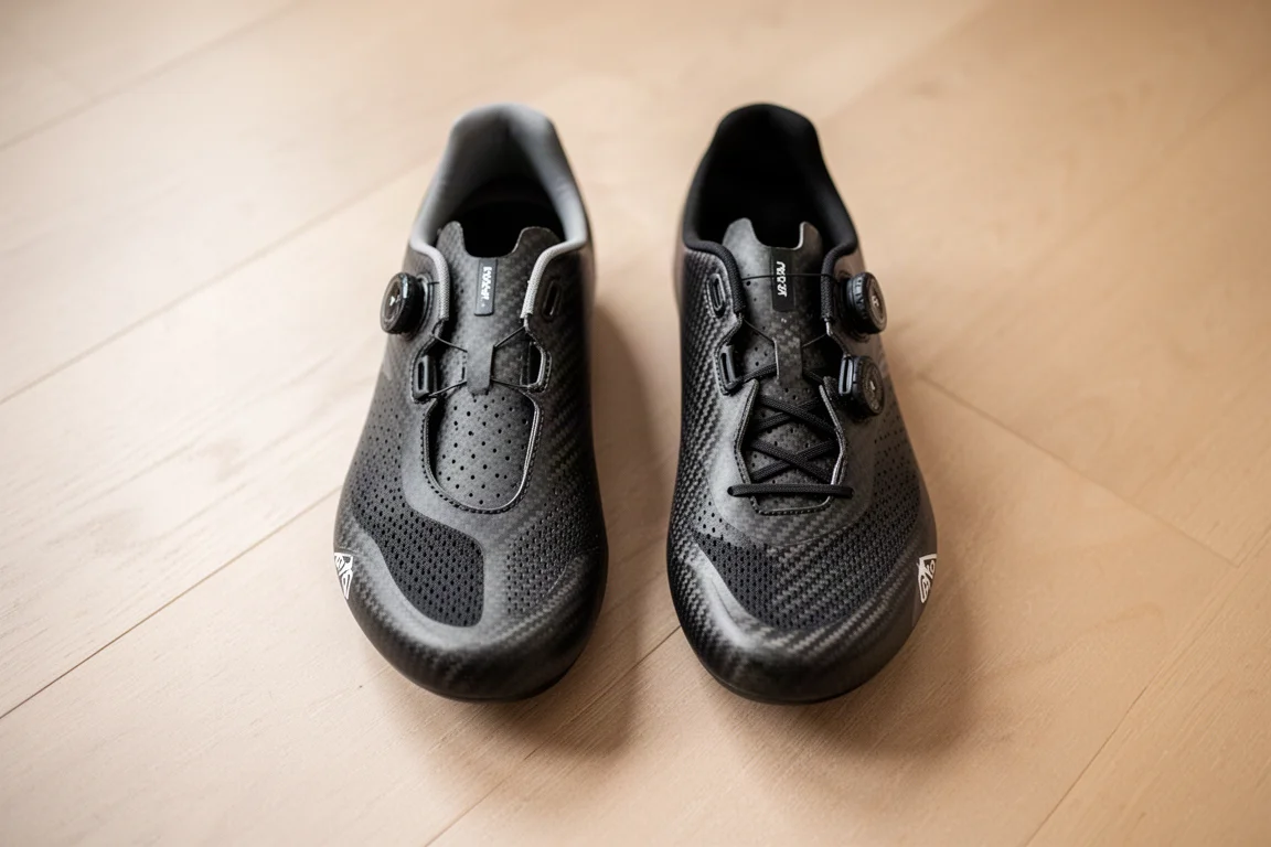 Dos zapatillas de competición lado a lado para comparar el ajuste