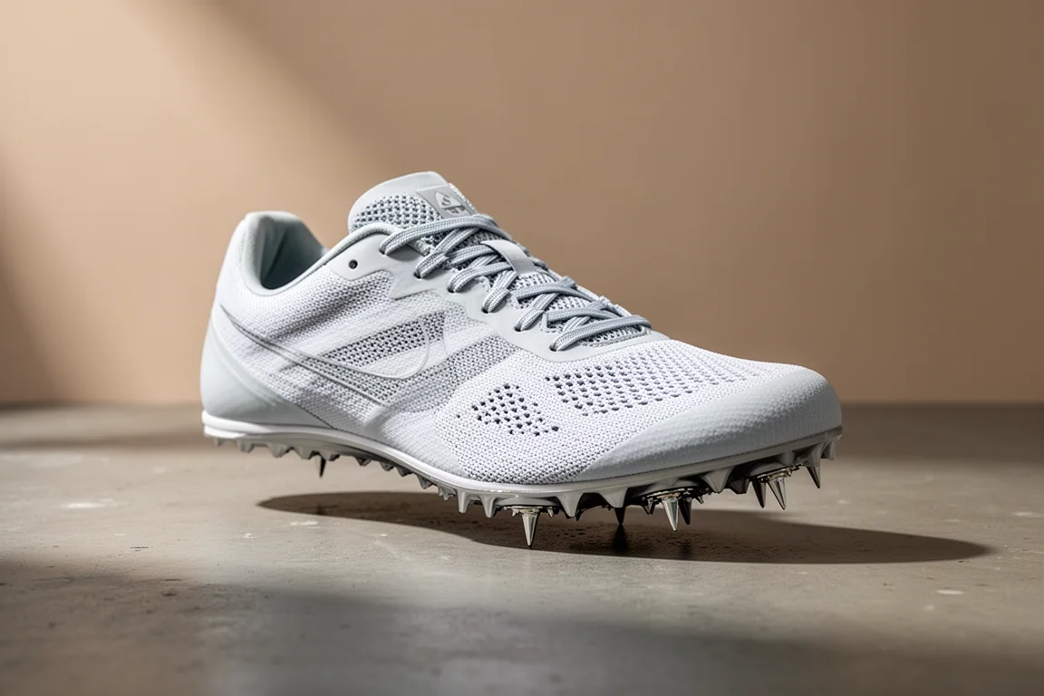 Adidas Adizero Ambition track spike shoe with metal spike pins on concrete