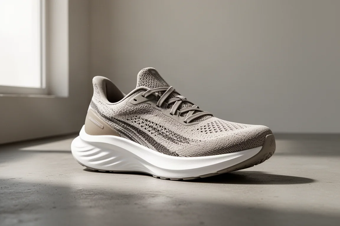 Adidas Adizero Evo SL running shoe on a concrete surface