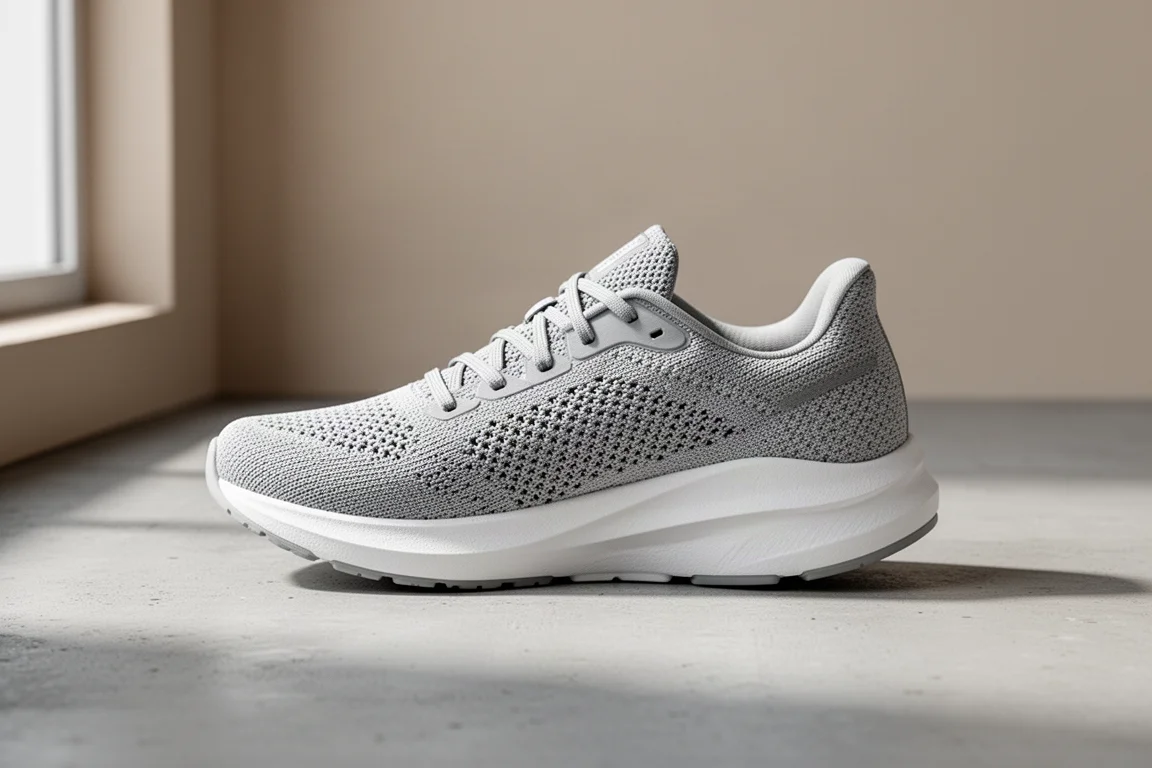 Adidas Adizero Evo SL Woven running shoe on a concrete surface