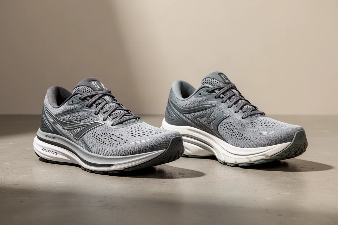 Adidas Adizero SL2 and Puma Velocity Nitro 3 running shoes side by side on concrete