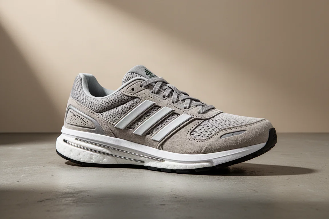 Adidas Boston 13 running shoe on a matte concrete surface