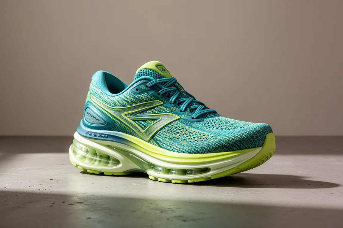 Adidas Prime X Strung running shoe with tall foam stack on concrete