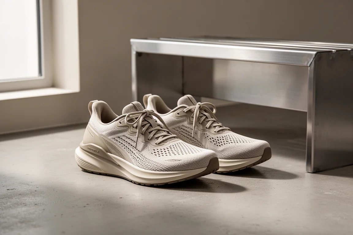Pair of Adidas Supernova Rise 2 running shoes on a concrete surface