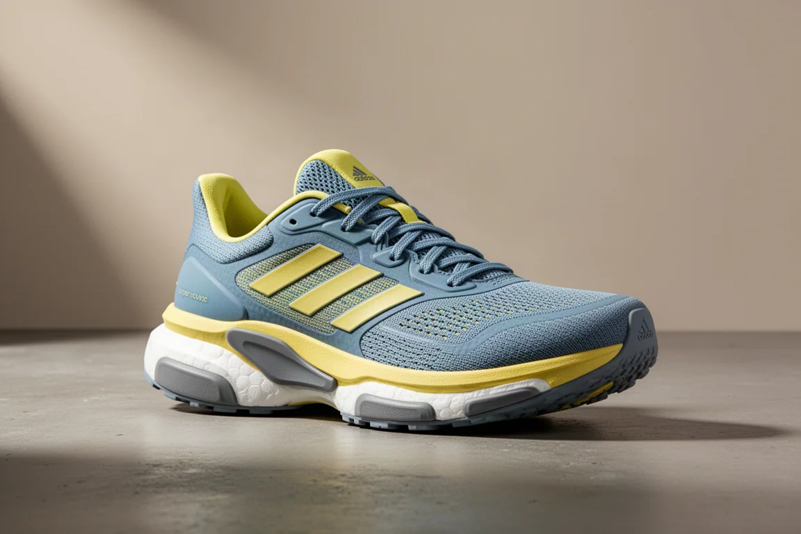 Scarpa da running Adidas Supernova Rise su una superficie di cemento opaco