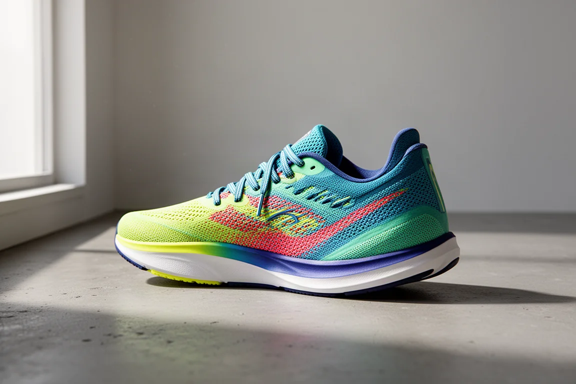 Adidas Takumi Sen 10 lightweight running shoe in three-quarter view on concrete