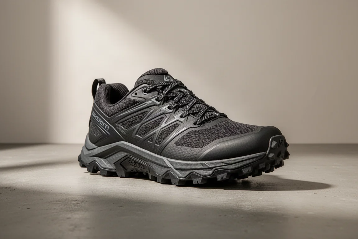 adidas Terrex Agravic Ultra Trail shoe on a matte concrete surface