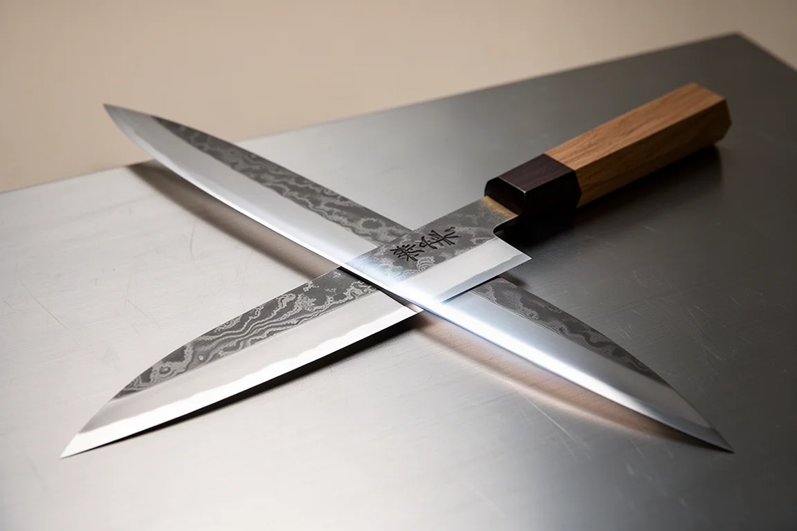 Akira Sasaoka Shirogami Damascus Yanagiba 240mm product image