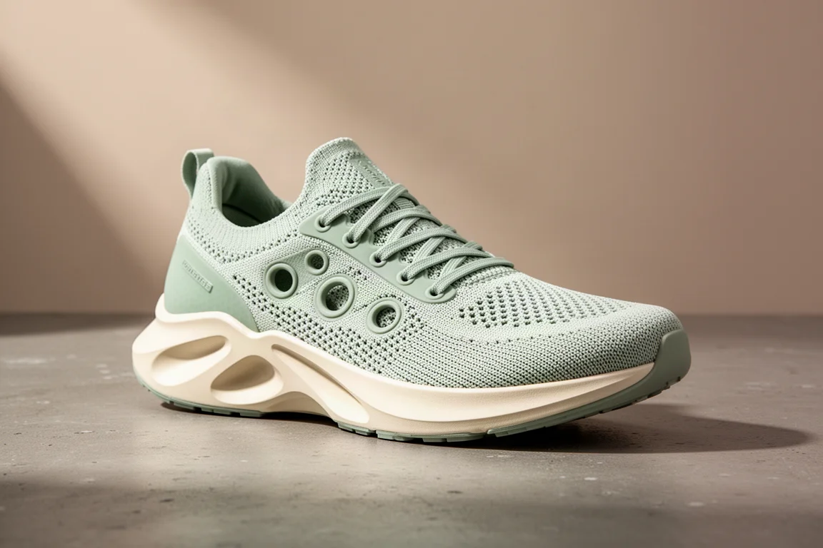Allbirds Tree Dasher 2.0 running shoe on a concrete surface