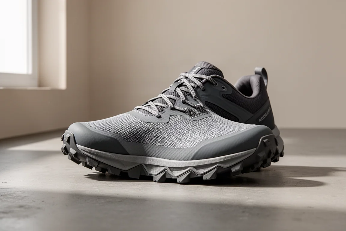 Altra Lone Peak 5 trail running shoe on a concrete surface