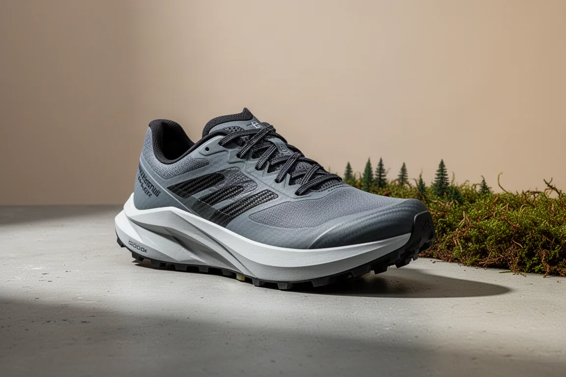 Altra Mont Blanc Carbon trail running shoe on a concrete surface