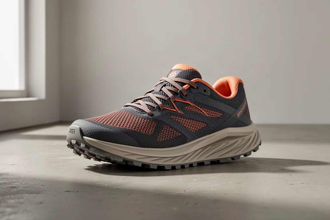 Altra Timp 4 trail running shoe on a concrete surface