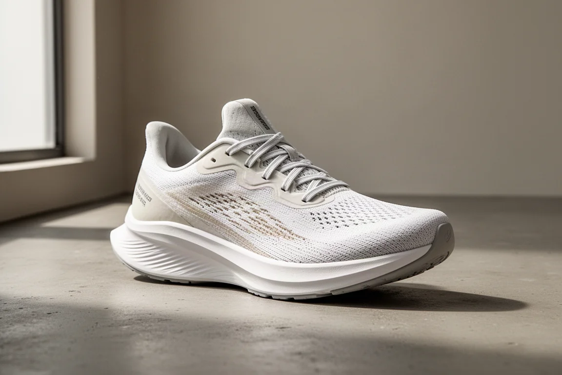 Altra Vanish Tempo running shoe in three-quarter view on a grey concrete surface