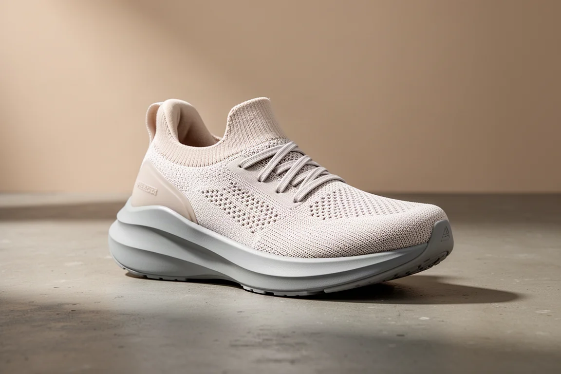 Altra Via Olympus max-cushion running shoe on a concrete surface