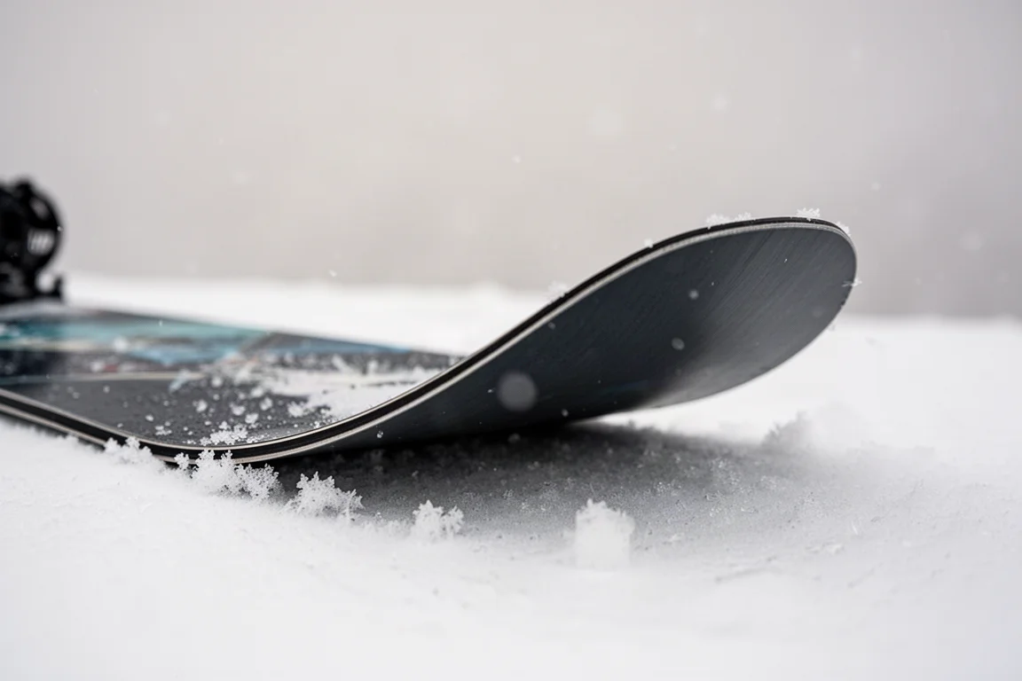 方向性单板滑雪板深切的板头 rocker 侧面轮廓