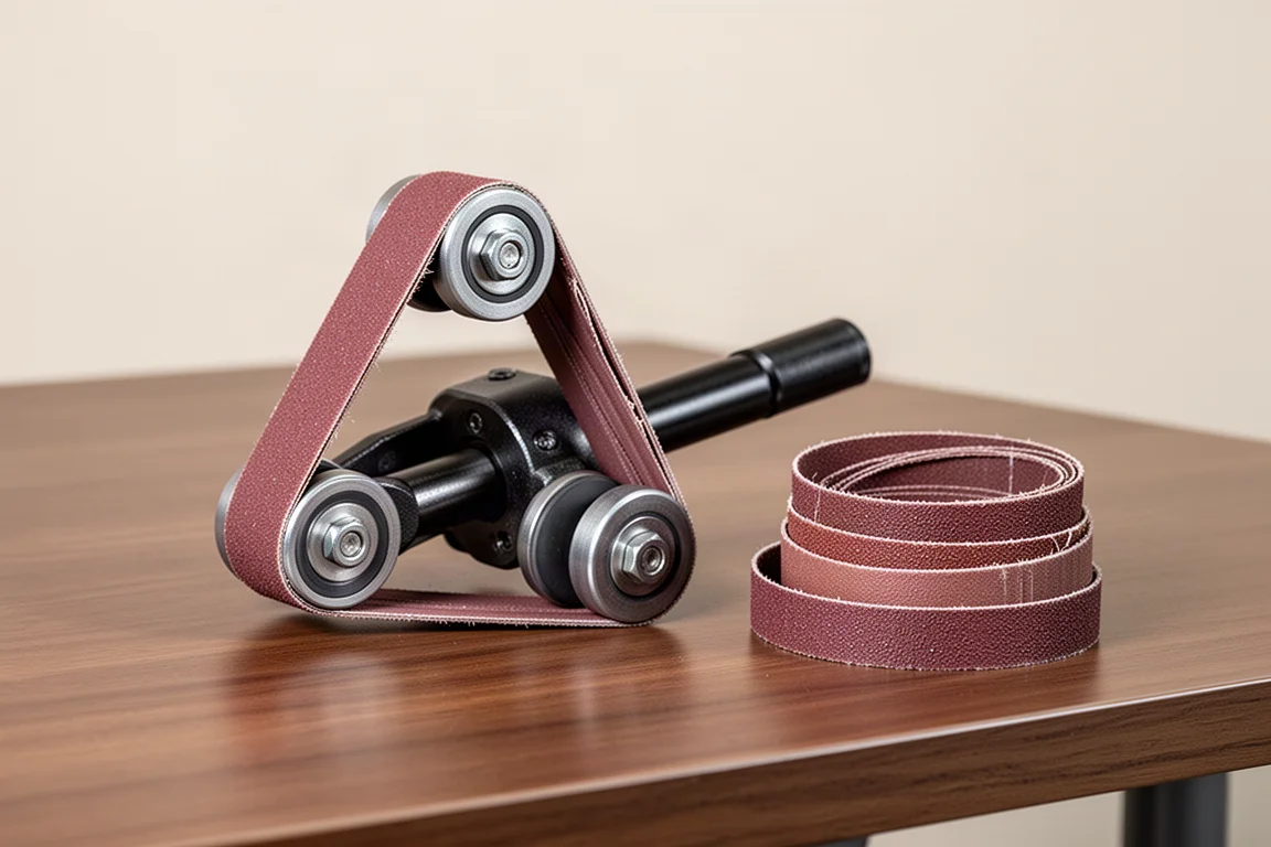 Angle Grinder Pipe Belt Sander Attachment (Triangle) product image