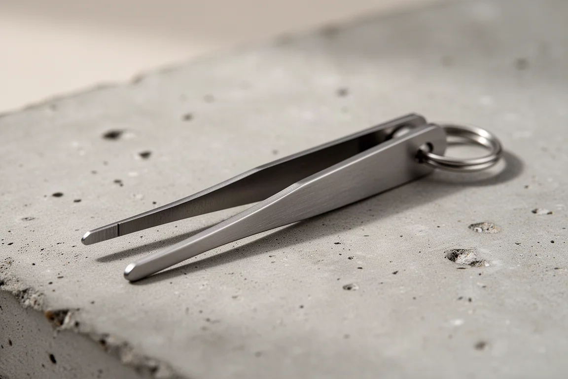 Ant Design Titanium Keychain Tweezers product image