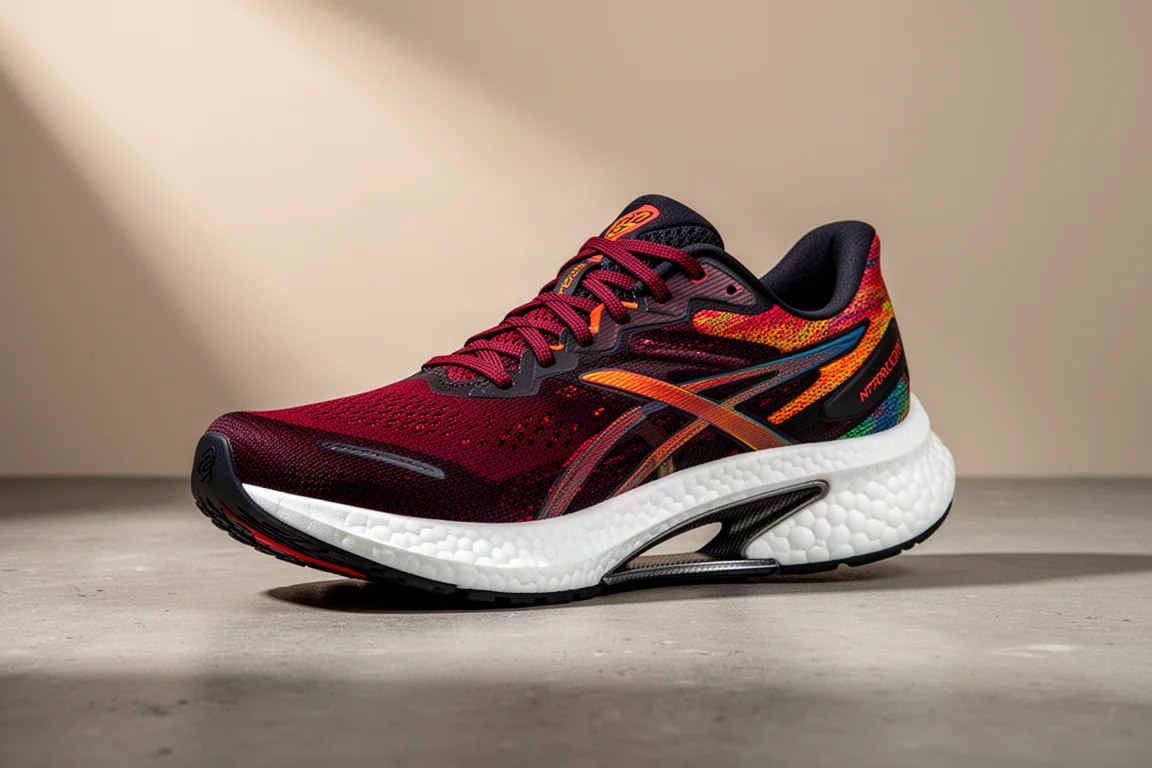 Anta C2025 GT carbon-plated running shoe with pebbled white midsole foam