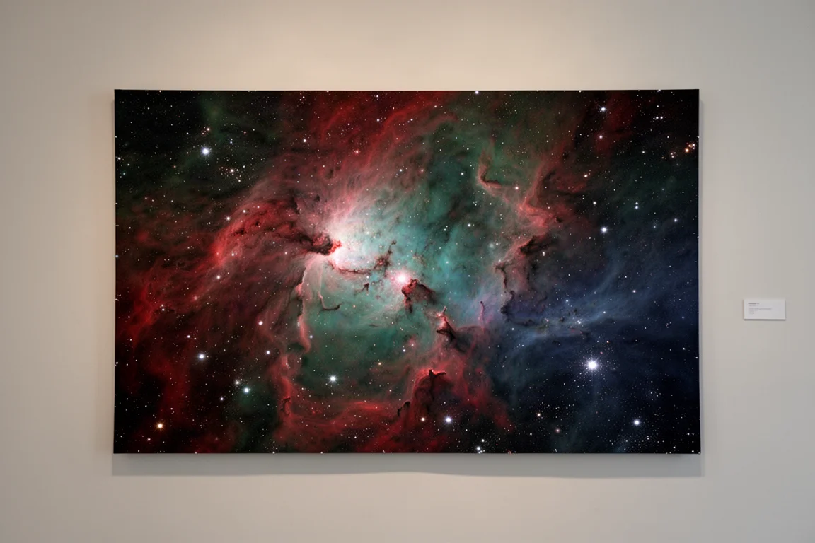 色彩繽紛的星雲深空天文攝影作品,整個畫面中的星星都十分銳利