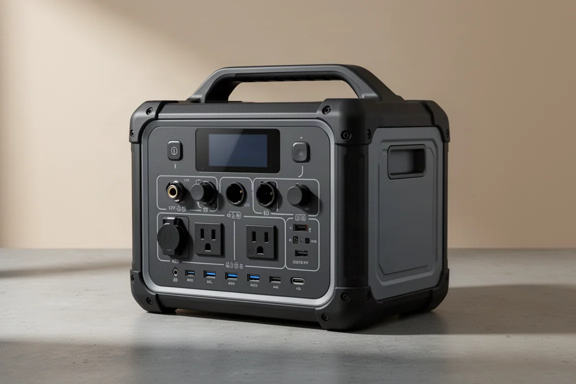 Apertura Power Supply portable power station on a concrete surface