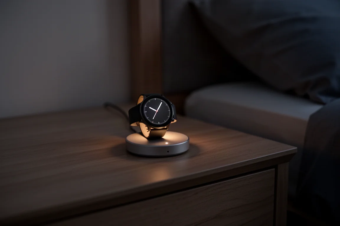 Smartwatch and dedicated sports watch lying side by side on a table