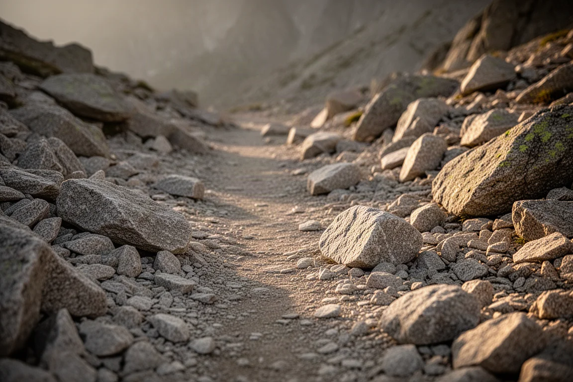 Detail van een topografische kaart met hoogtelijnen, bekeken voor het plannen van een trailrun