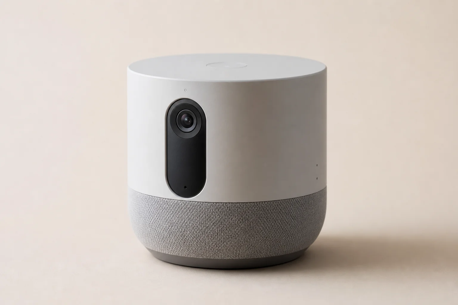 Five home security cameras arranged on concrete surface representing budget to premium options