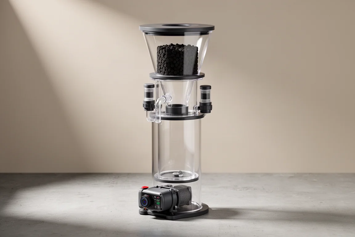 カーボンリッドとCO2スクラバーを備えた Aquaforest All-in-One Skim プロテインスキマー