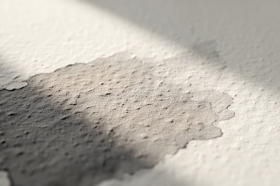 Close-up van het gestructureerde oppervlak van cold press-aquarelpapier