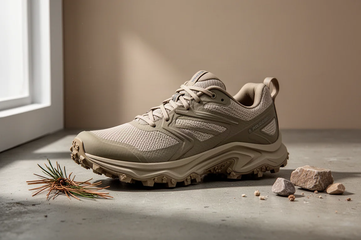 Arc'teryx Norvan LD 3 trail running shoe on a concrete surface