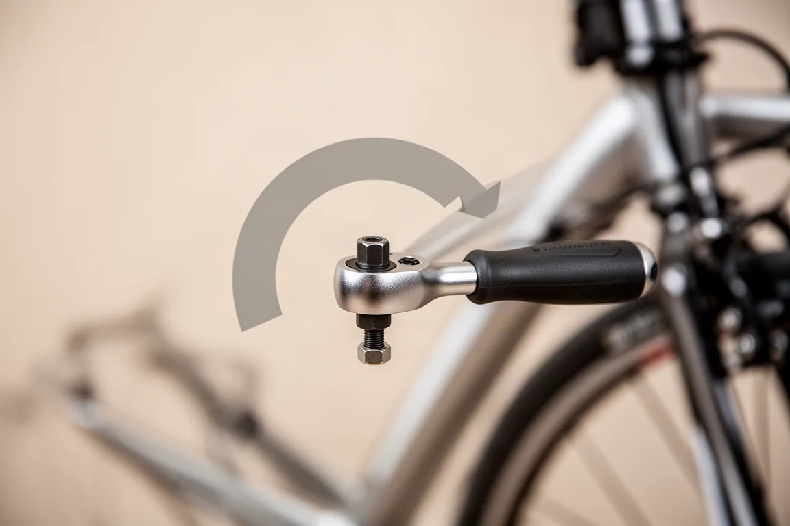 Ratchet being turned with a short arc swing on a small fastener
