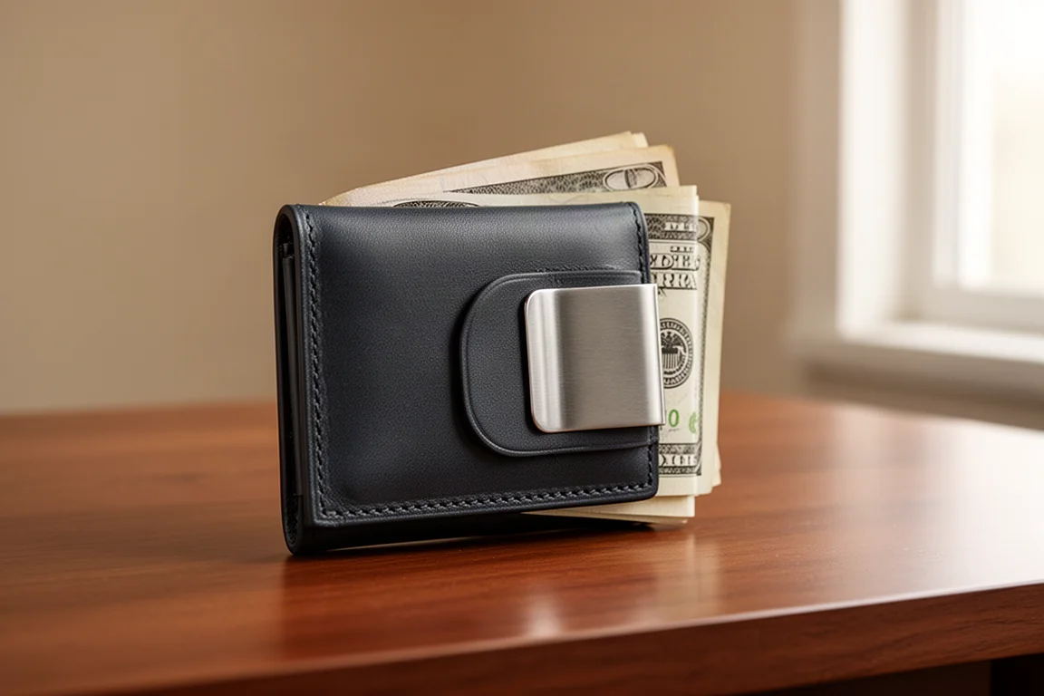 Ashlin Leather Capone Money Clip Wallet product image