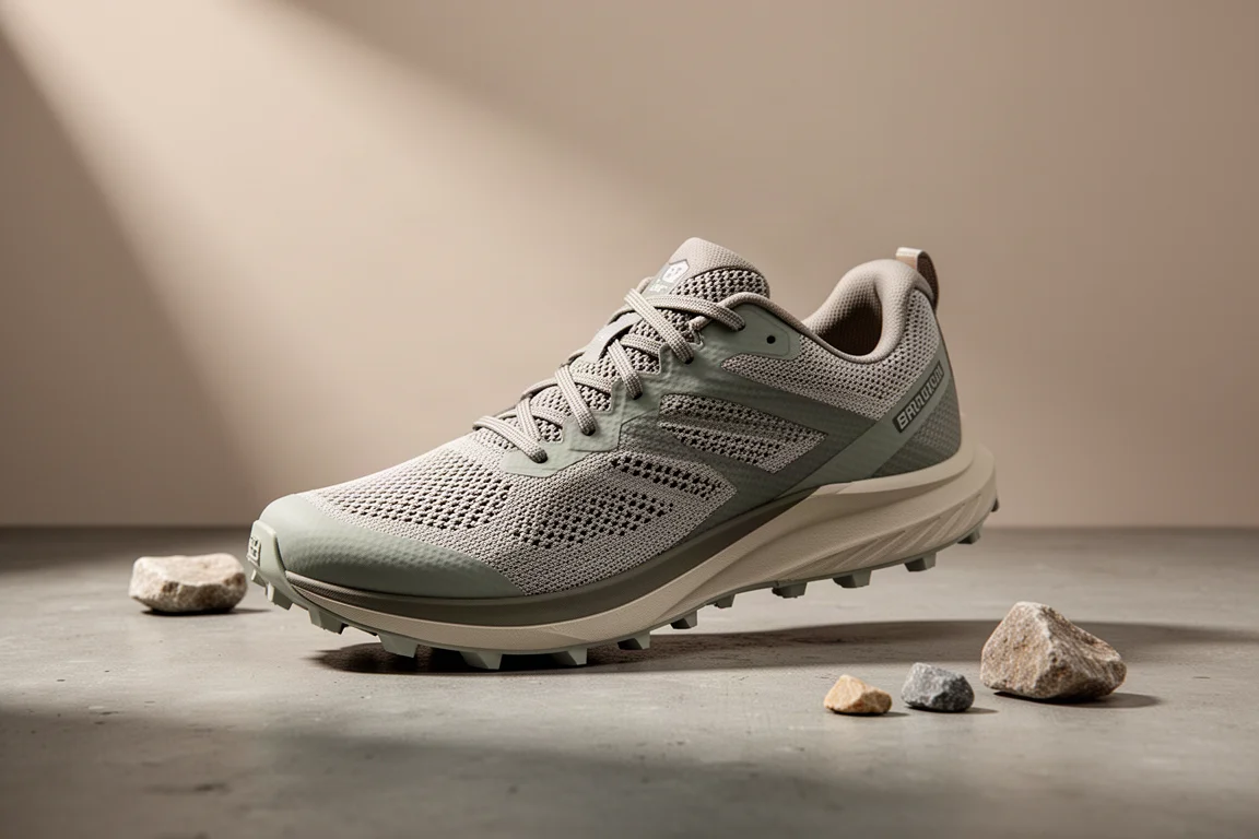 ASICS Fuji Lite 3 trail running shoe on a concrete surface