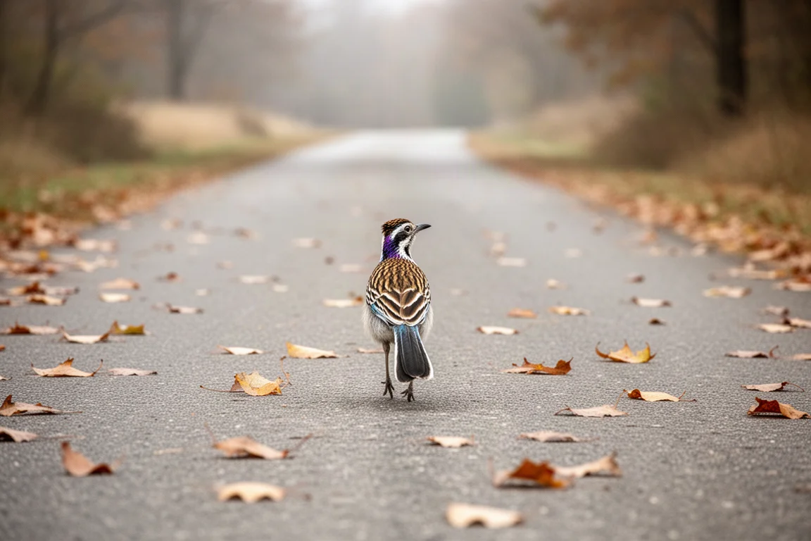 Road runner settling into an easy pace on a quiet paved lane