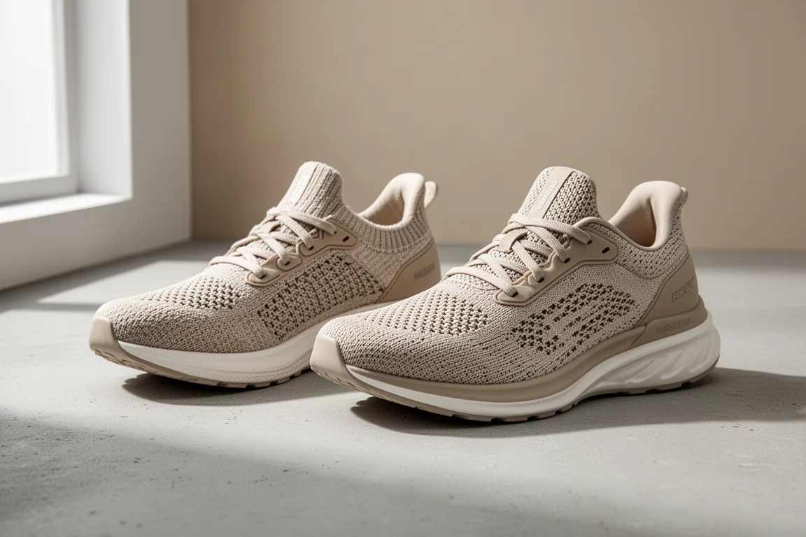 Two ASICS GEL Nimbus running shoes side by side on a concrete surface