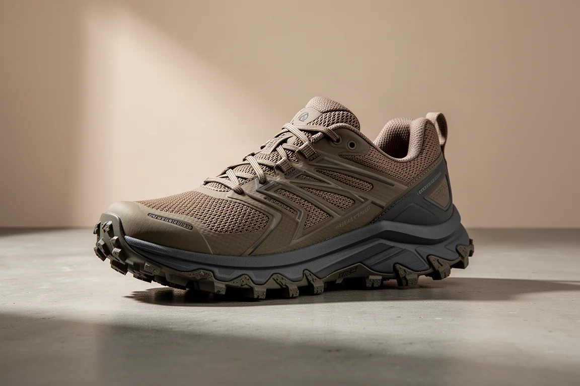 ASICS Gel Trabuco 12 trail running shoe on a concrete surface