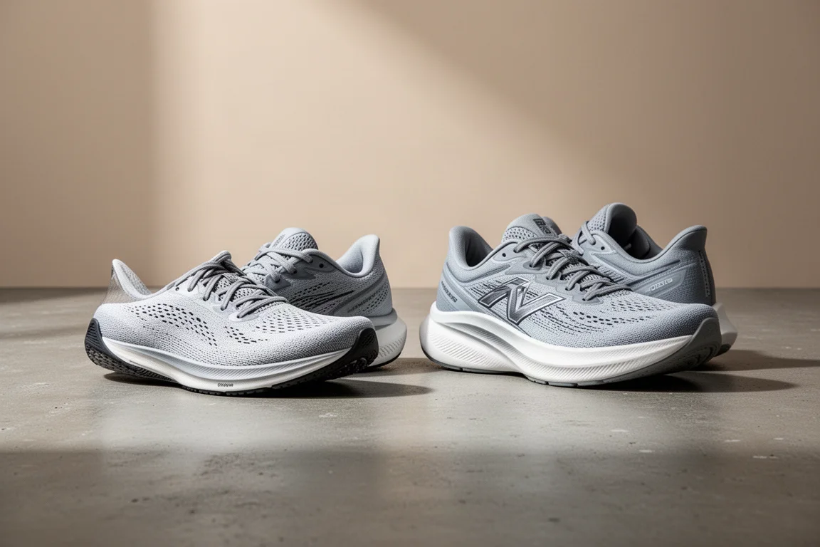 ASICS GT-2000 13 and GT-2000 14 running shoes side by side on concrete