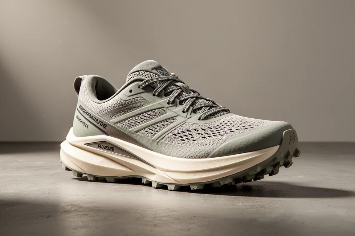 Asics Metafuji Trail performance trail running shoe on a concrete surface