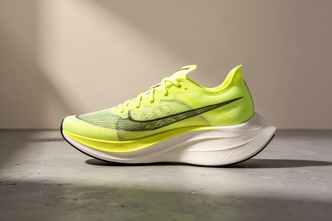 Asics MetaSpeed Ray racing shoe photographed at a three-quarter angle on concrete