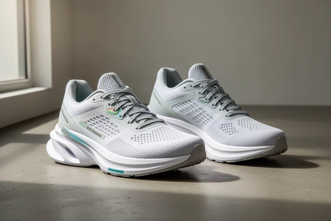 Asics MetaSpeed Sky Plus and Edge Plus racing shoes side by side on concrete