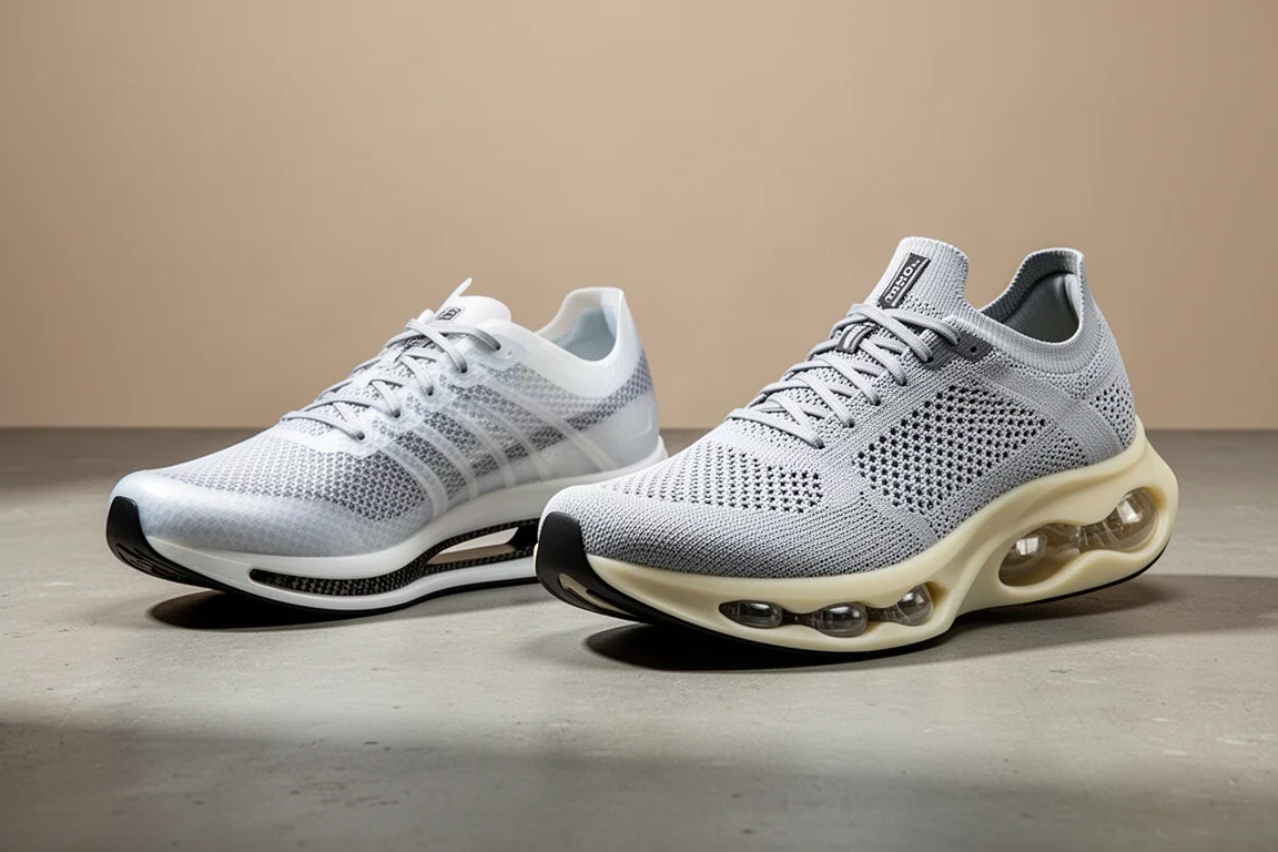 ASICS Metaspeed Sky Tokyo and Nike Alphafly 3 racing shoes side by side on concrete