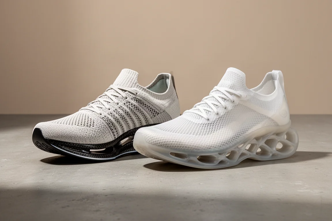 ASICS MetaSpeed Sky Tokyo and Puma Fast-R Nitro Elite 3 racing shoes side by side