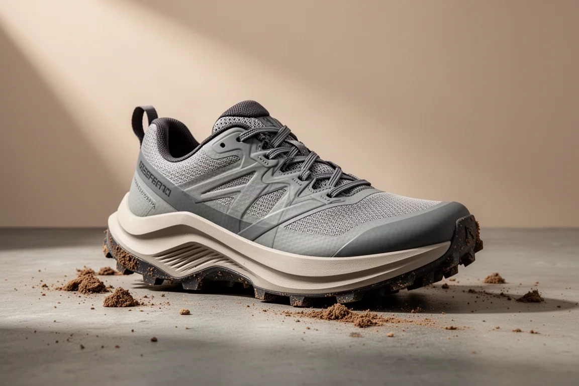 Asics Novablast 3 Trail Edition Laufschuh auf einer Betonfläche