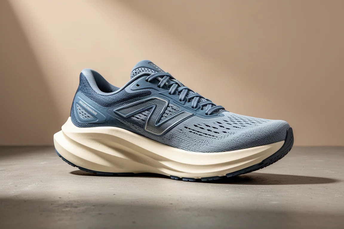 Asics Sonic Blast Max-Stack-Laufschuh auf einer betonierten Oberfläche