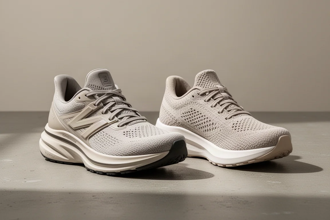 ASICS Superblast 2 and Novablast 5 running shoes side by side on concrete