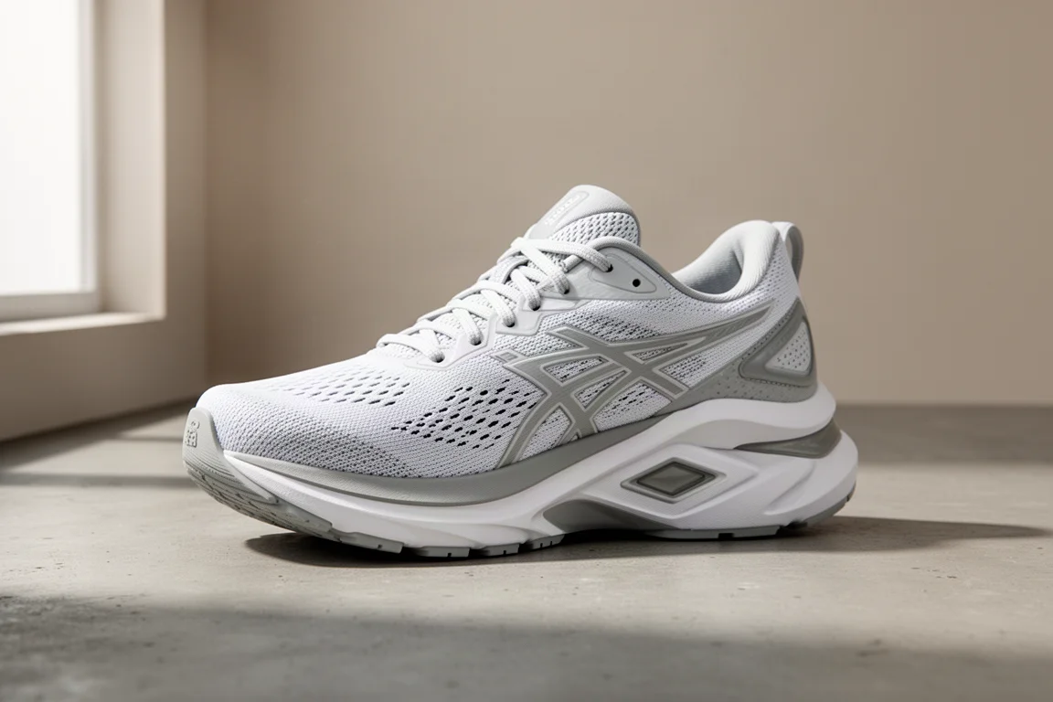 Asics Superblast 3 Laufschuh in einer Dreiviertelansicht auf einer Betonoberfläche